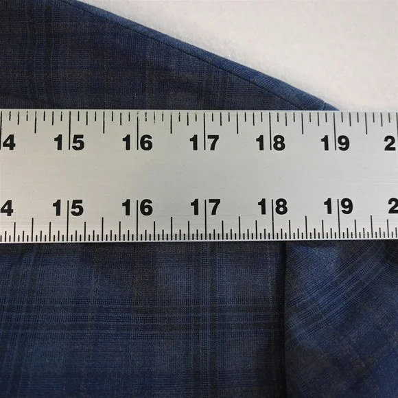 Bonobos 44L Plaid Marzotto Wool Zip Pocket Soft Shoulder Suit Jacket Sport Coat